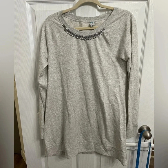 OLD NAVY Shirt/Top/Tunic Sweatshirt With Gemstones CLASSIC  Maternity  SZ L - Picture 1 of 6